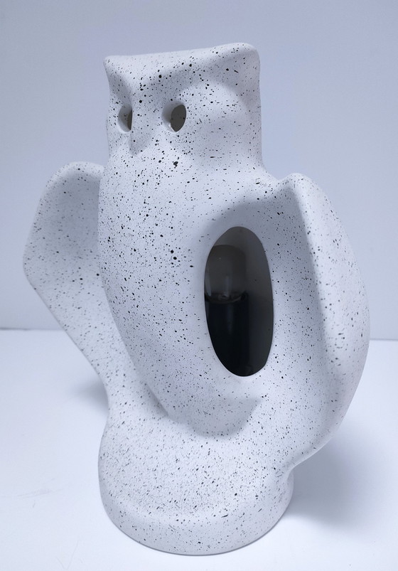 Image 1 of Lampe Eule Design Keramik 80er Jahre