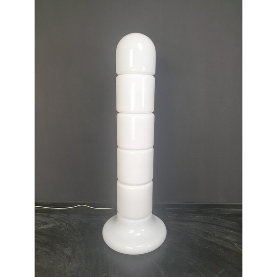 Image 1 of Italienische Stehleuchte Zea aus Opalglas von Salocchi für Lumenform, 1970er Jahre