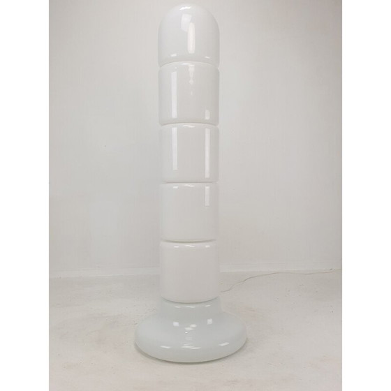 Image 1 of Italienische Stehleuchte Zea aus Opalglas von Salocchi für Lumenform, 1970er Jahre