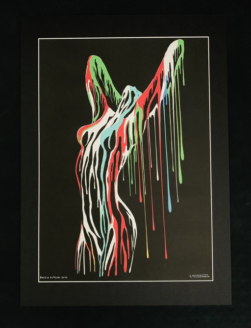 Giuseppe Fortunato: "Doccia A Colori, 2023". Nr. 3/96. Signiert Giclèe.