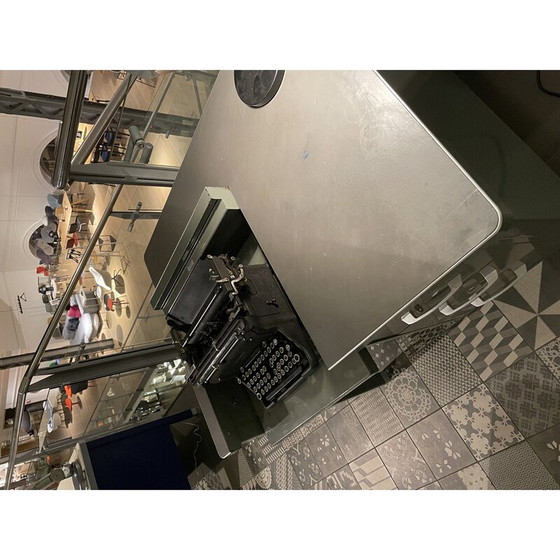 Image 1 of Vintage-Schreibtisch mit eingebauter Schreibmaschine, USA 1940