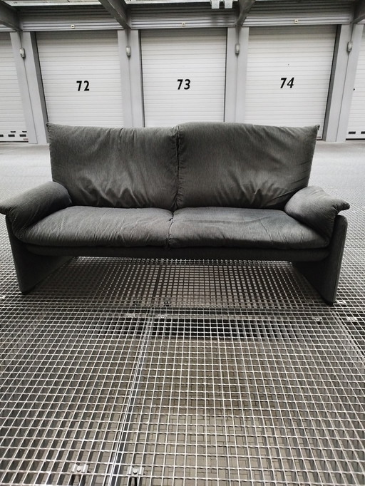 Cassina Palmaria 2-Sitzer Sofa In Original Duo Farbe Stoff
