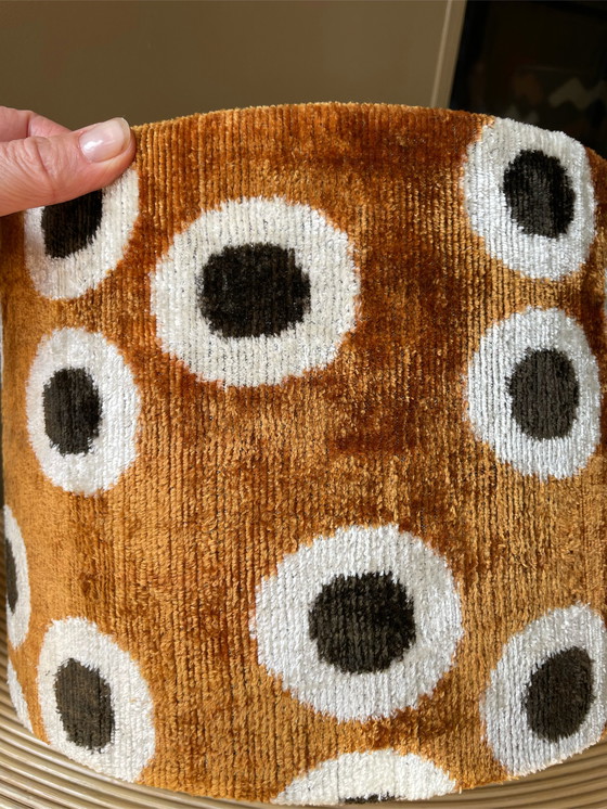 Image 1 of Handgemachte Lampe mit blauen Blumen