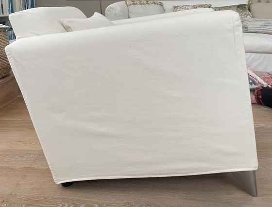 Image 1 of Len Niggelman Sessel mit weißem Bezug