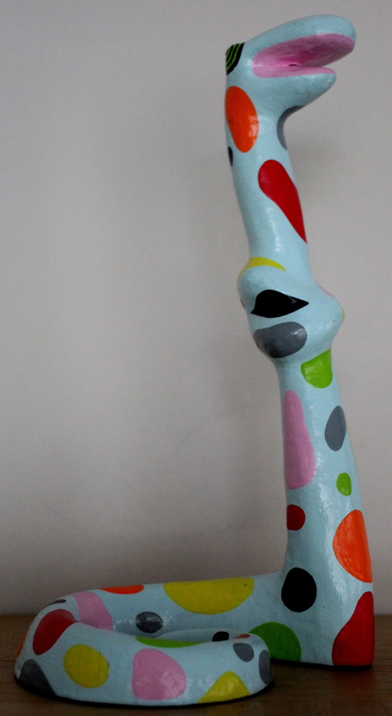 Image 1 of Niloc Pagen - Bild: Mini stehende Schlange blau