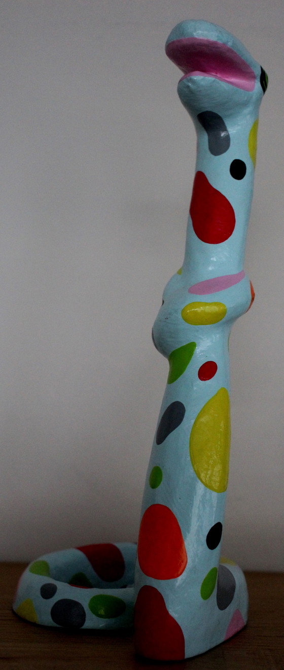 Image 1 of Niloc Pagen - Bild: Mini stehende Schlange blau