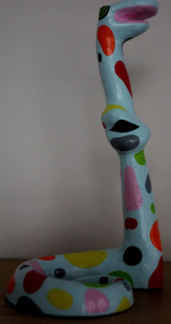 Image 1 of Niloc Pagen - Bild: Mini stehende Schlange blau