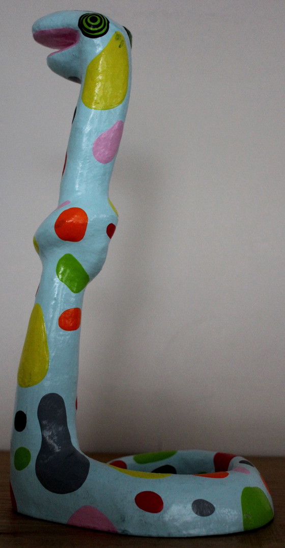 Image 1 of Niloc Pagen - Bild: Mini stehende Schlange blau