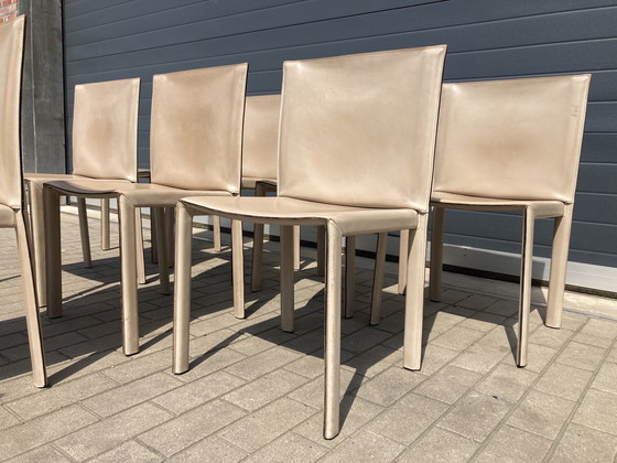 Image 1 of 6x Enrico Pellizzoni italienische Pasqualina Esszimmerstühle