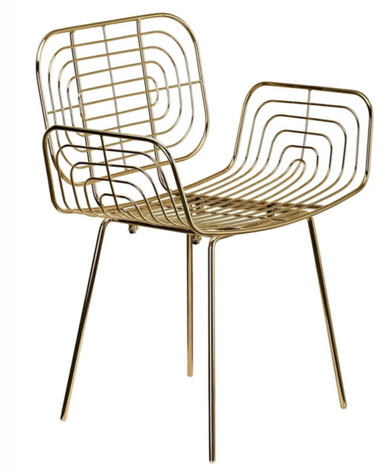 Image 1 of Pols Potten Boston Golddrahtstuhl
