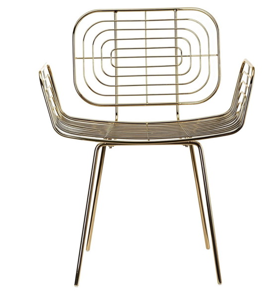 Image 1 of Pols Potten Boston Golddrahtstuhl