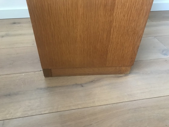 Image 1 of Vintage Schrank Aktenschrank Rolltür Eeka Eiche Design 1950