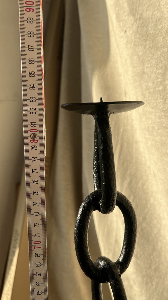 Image 1 of Brutalist Kerzenständer aus Gusseisen