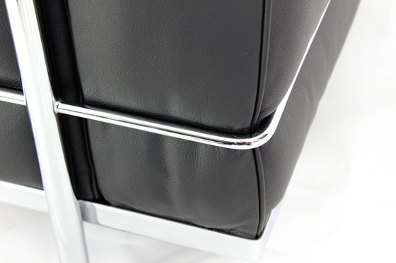 Image 1 of Cassina LC2 Le corbusier Sessel, Lounge Chair in black leather and chrome frame