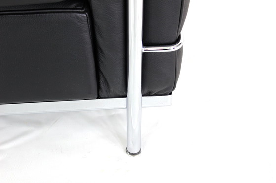 Image 1 of Cassina LC2 Le corbusier Sessel, Lounge Chair in black leather and chrome frame