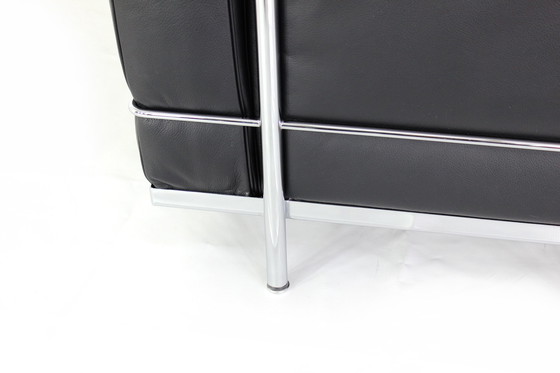 Image 1 of Cassina LC2 Le corbusier Sessel, Lounge Chair in black leather and chrome frame
