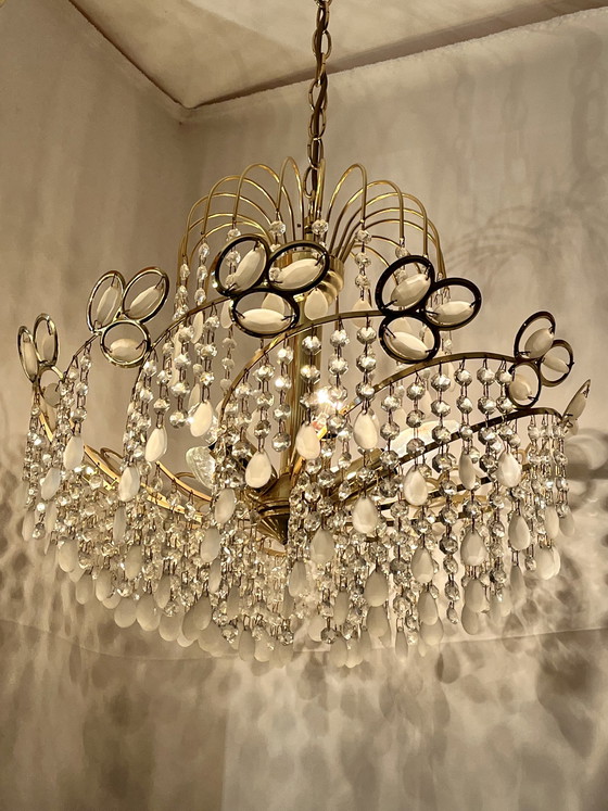 Image 1 of Italienischer Vintage Swirl-Kronleuchter