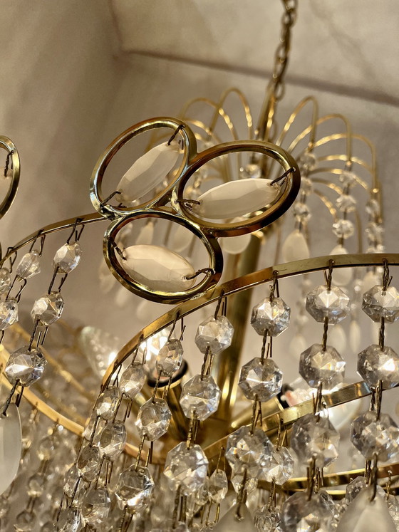 Image 1 of Italienischer Vintage Swirl-Kronleuchter