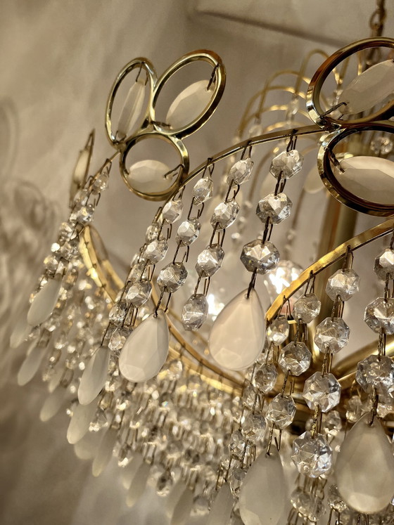 Image 1 of Italienischer Vintage Swirl-Kronleuchter