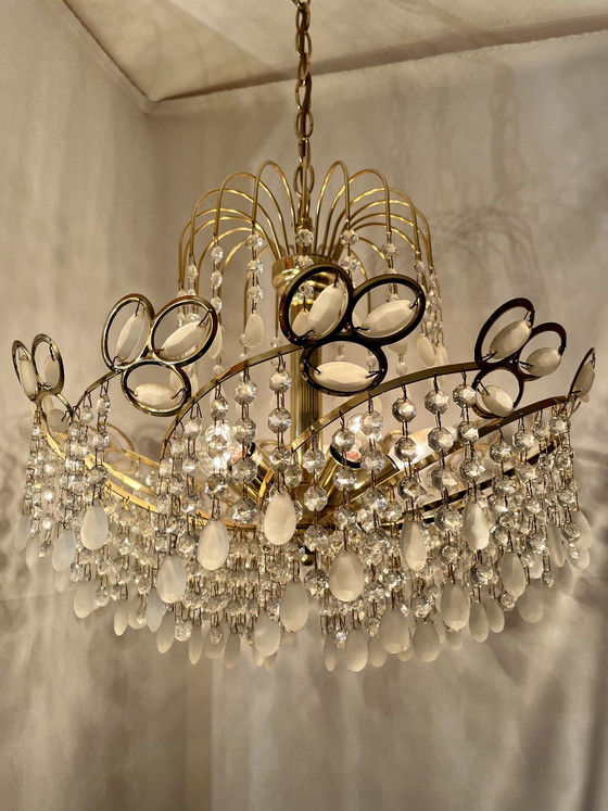 Image 1 of Italienischer Vintage Swirl-Kronleuchter