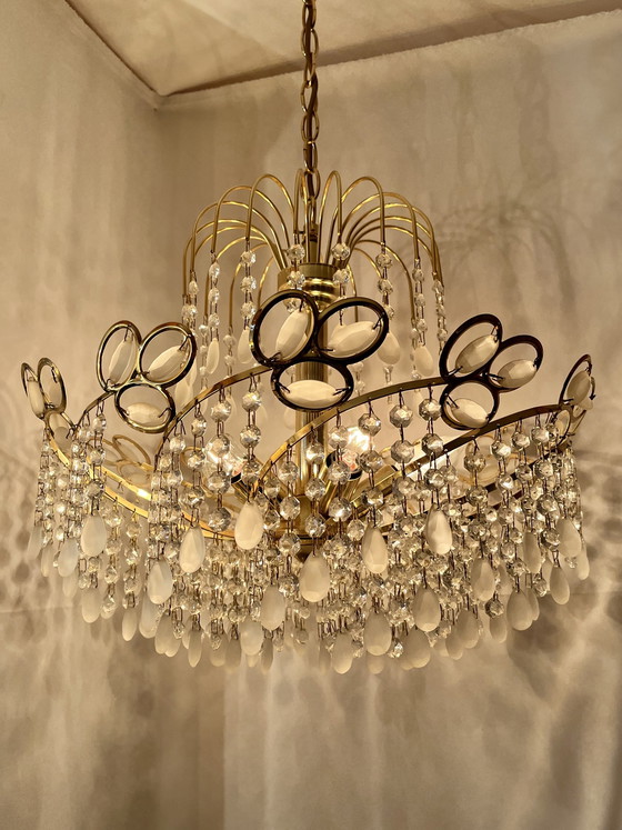 Image 1 of Italienischer Vintage Swirl-Kronleuchter