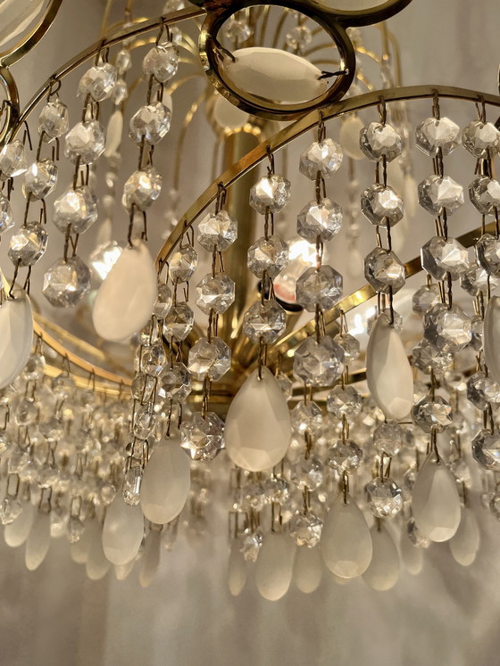 Image 1 of Italienischer Vintage Swirl-Kronleuchter