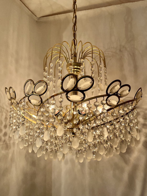 Image 1 of Italienischer Vintage Swirl-Kronleuchter