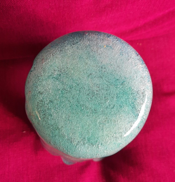 Image 1 of Organisch plissierte Murano-Vase