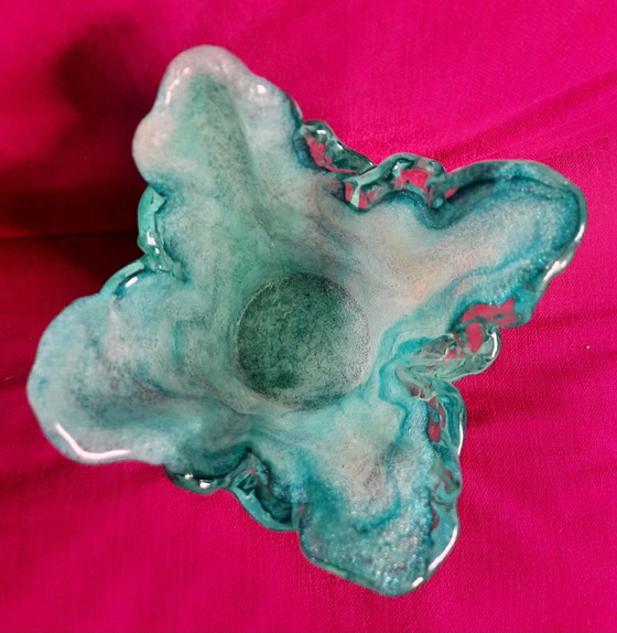 Image 1 of Organisch plissierte Murano-Vase