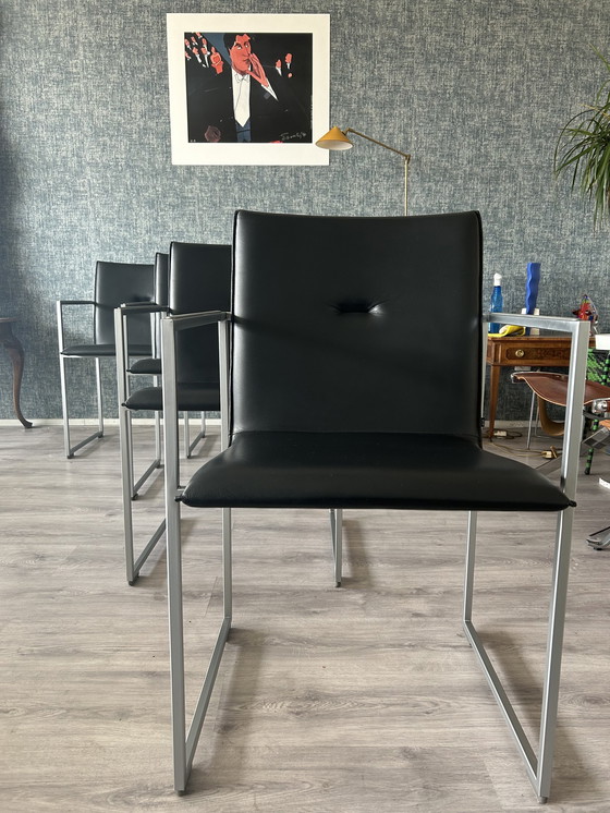 Image 1 of 4x Arco Frame Stuhl von Burkard Vogtherr