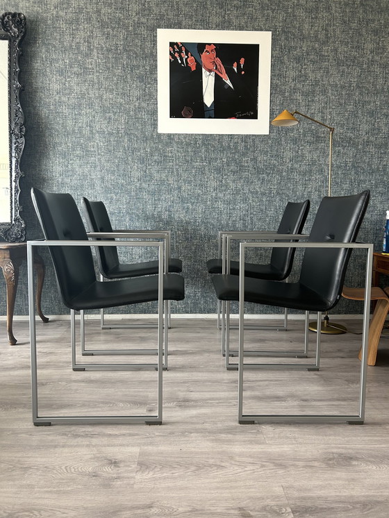 Image 1 of 4x Arco Frame Stuhl von Burkard Vogtherr