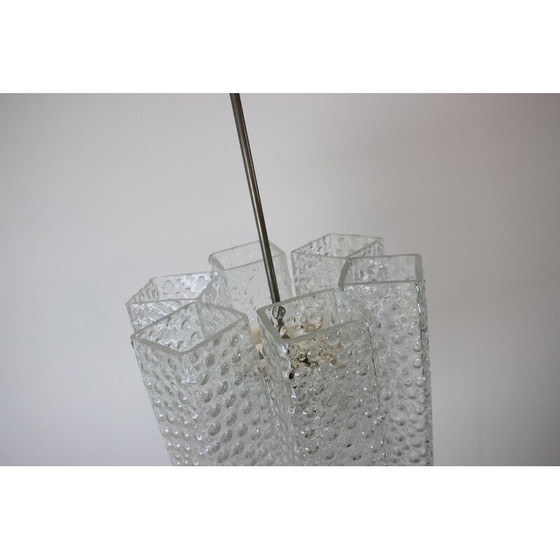 Image 1 of Mid Century Glaslüster von Kamenicky Senov, 1970er Jahre