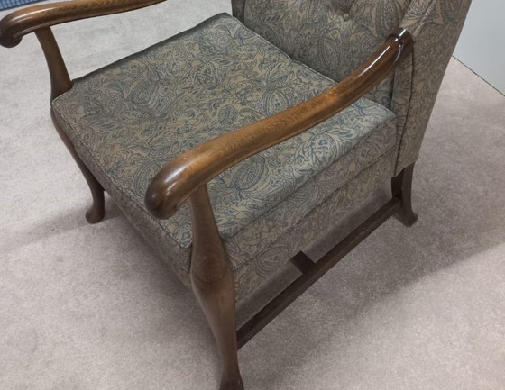 Image 1 of 1950er Jahre Holländischer Sessel Original Stoff.