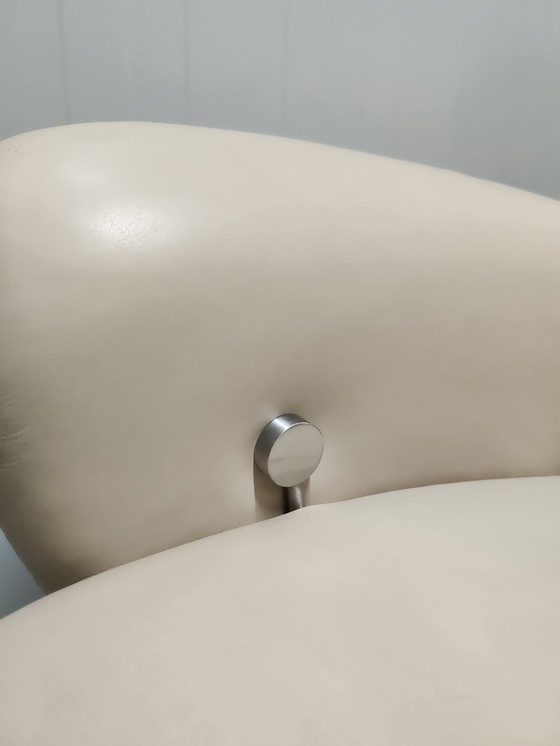 Image 1 of Himolla Relaxsessel 7527 mit Funktion Beige Leder Drehteller