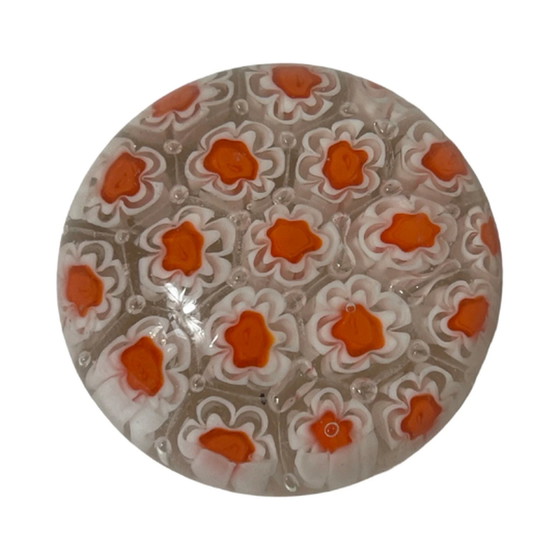 Image 1 of Handgemacht - Millefiori - Presse Papier / Briefbeschwerer- Florales Dekor