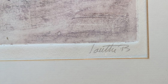 Image 1 of Radierung Aquatinta Marc Antoine Louttre Bissiere - Le Parfum Des Arbres Au Soir