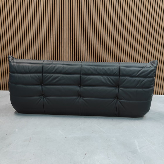 Image 1 of Ligne Roset Togo Set Schwarzes Leder