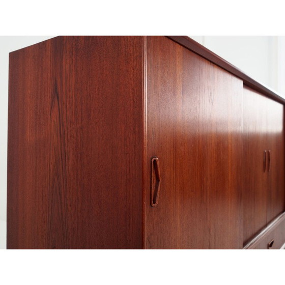 Image 1 of Skandinavisches Vintage-Highboard aus Teakholz, 1970