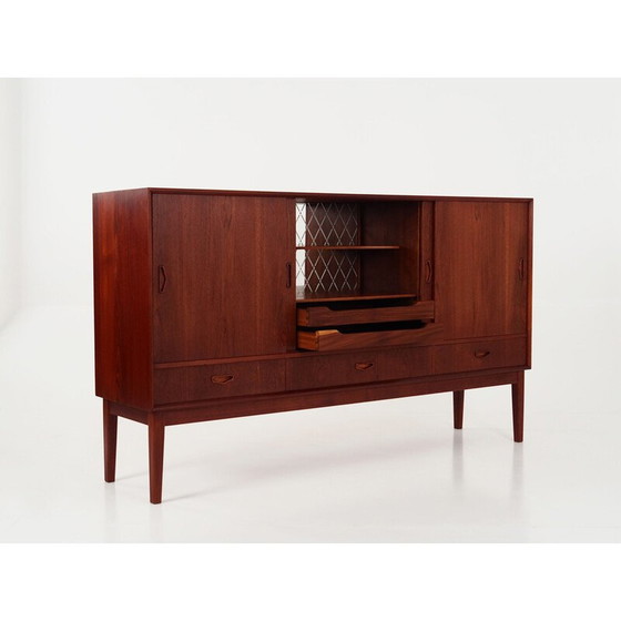 Image 1 of Skandinavisches Vintage-Highboard aus Teakholz, 1970