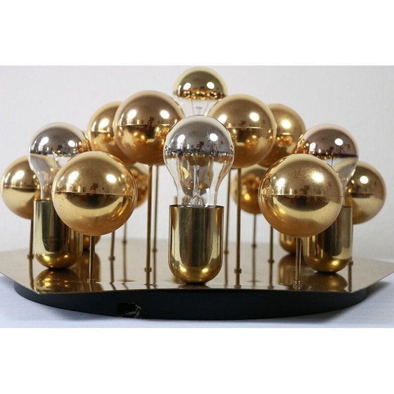 Image 1 of Goldene Hollywood Regency-Wandleuchte von Cosack, 1970er Jahre