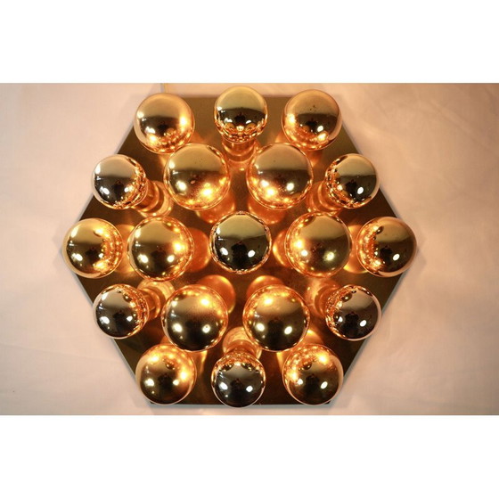 Image 1 of Goldene Hollywood Regency-Wandleuchte von Cosack, 1970er Jahre