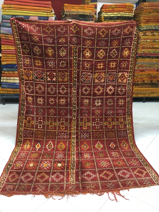 Antiker Berber Zemmour-Teppich 2m58 x 1m80