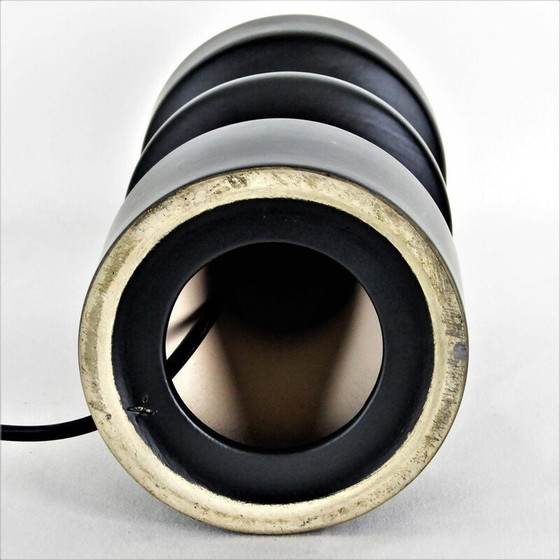 Image 1 of Schwarze Keramiklampe "Schachfigur", 1950