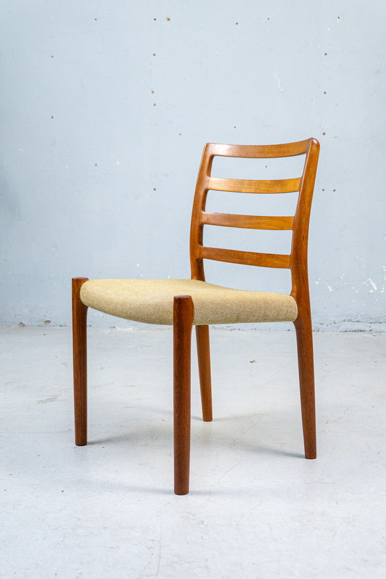 Image 1 of 6 Niels Møller Nr. 85 Stühle Vintage Teak Danish