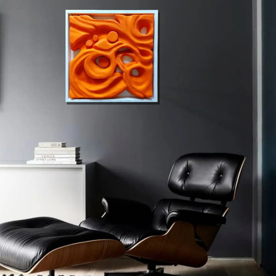 Image 1 of Orange-weiße Epoxy-Pools