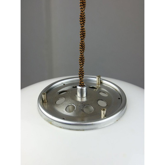 Image 1 of Weiße Pendelleuchte Jolly von Luigi Massoni für Guzzini, 1970