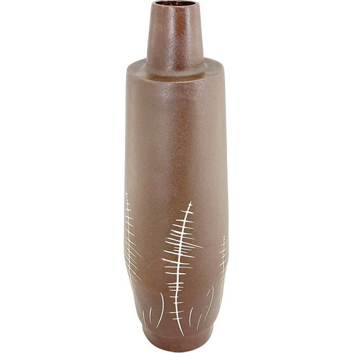 Vintage Keramik Bodenvase von Jihokera Bechyne, Tschechoslowakei 1970