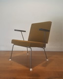 Gispen 1407 Sessel von Rietveld aus den 1950er Jahren