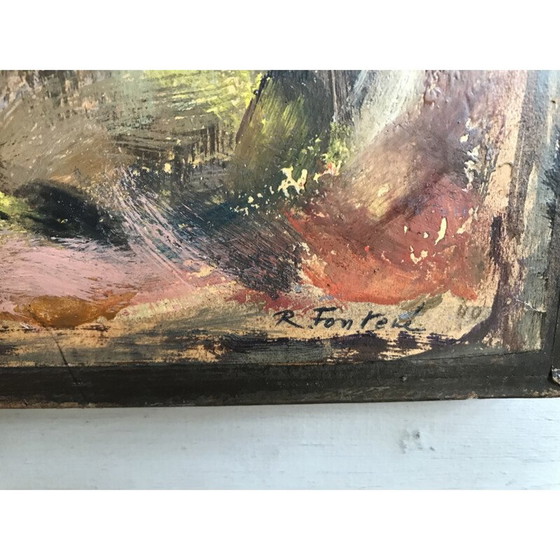 Image 1 of Abstraktes Gemälde von Robert Fontené, 1960