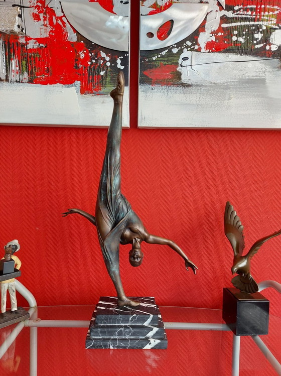 Image 1 of Bronzestatue des Turners Isidore Jules Bonheur